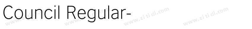 Council Regular字体转换